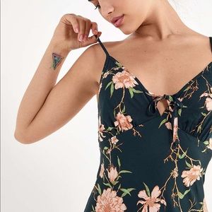 Urban Outfitters Satin Tie-Front Midi